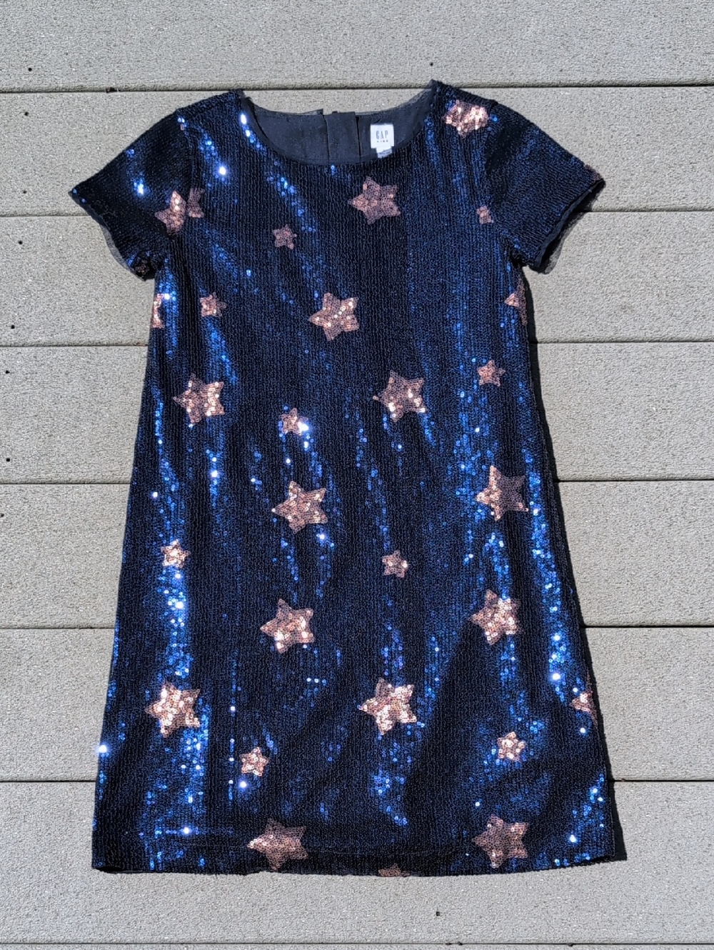 GAP Kids Sequin Star Dress Gap Kids Sequin Star Short Sleeve Dress